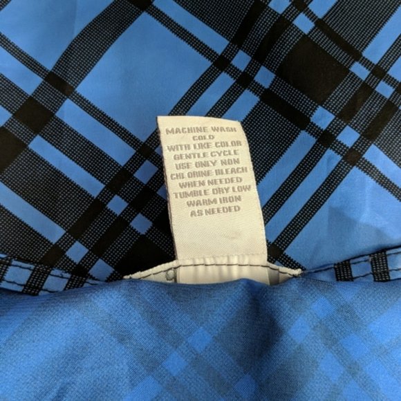 Delia's vintage blue and black plaid slinky dress - Picture 9 of 9